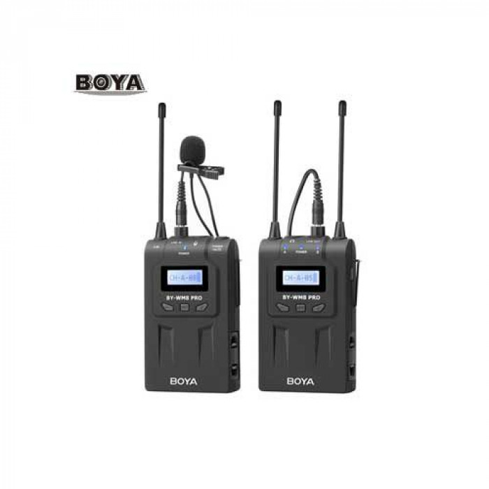 BOYA BY-WM8 PRO-K1 UHF DUAL CHANNEL WIRELESS MICROPHONE SYSTEM